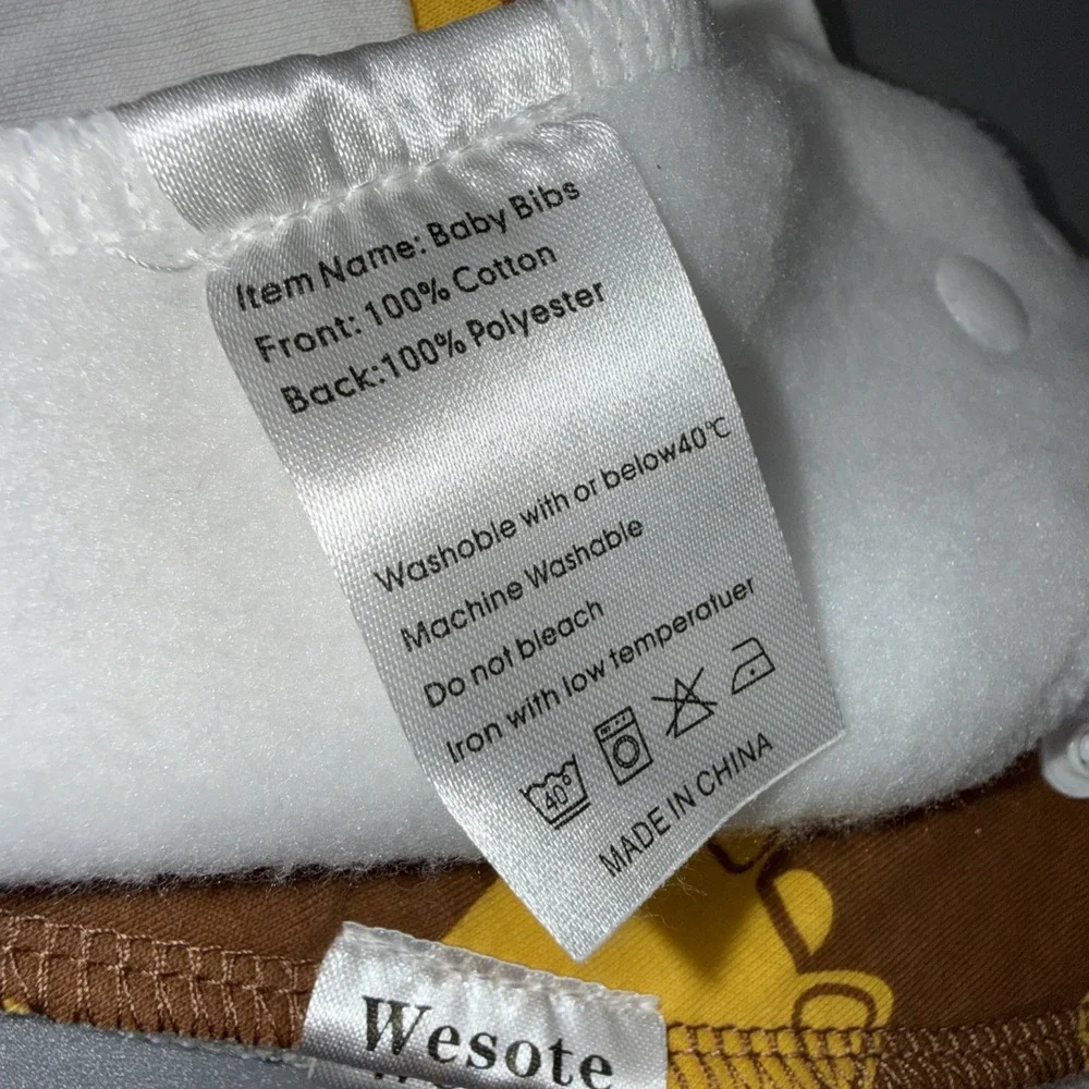 7- Wesote‎ Triangle Cotton Baby Bibs Teething